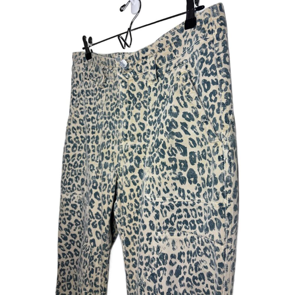 Pilcro Anthropologie Women 29 The Wanderer Straight Leg Leopard Print Jean(1956) - Picture 5 of 7